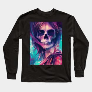 Death's Finest: Embrace the Allure of Skulls in Alternative Fashion Long Sleeve T-Shirt